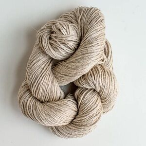 Yarn Flax and Twine Daytime Linen Fingering Sock 1 Stone Beige Knit Crochet NWT